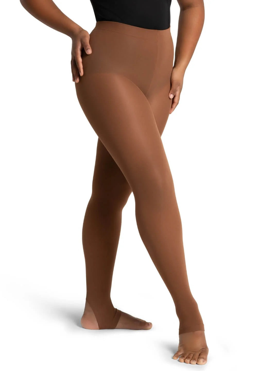 CAPEZIO 1961 SELF KNIT WAIST STIRRUP TIGHTS