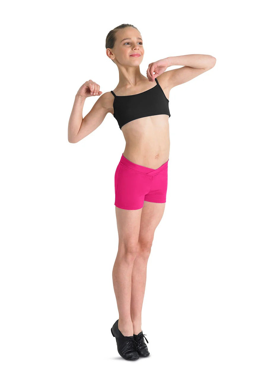 BLOCH CR2704 GIRLS MATEA V FRONT SHORTS