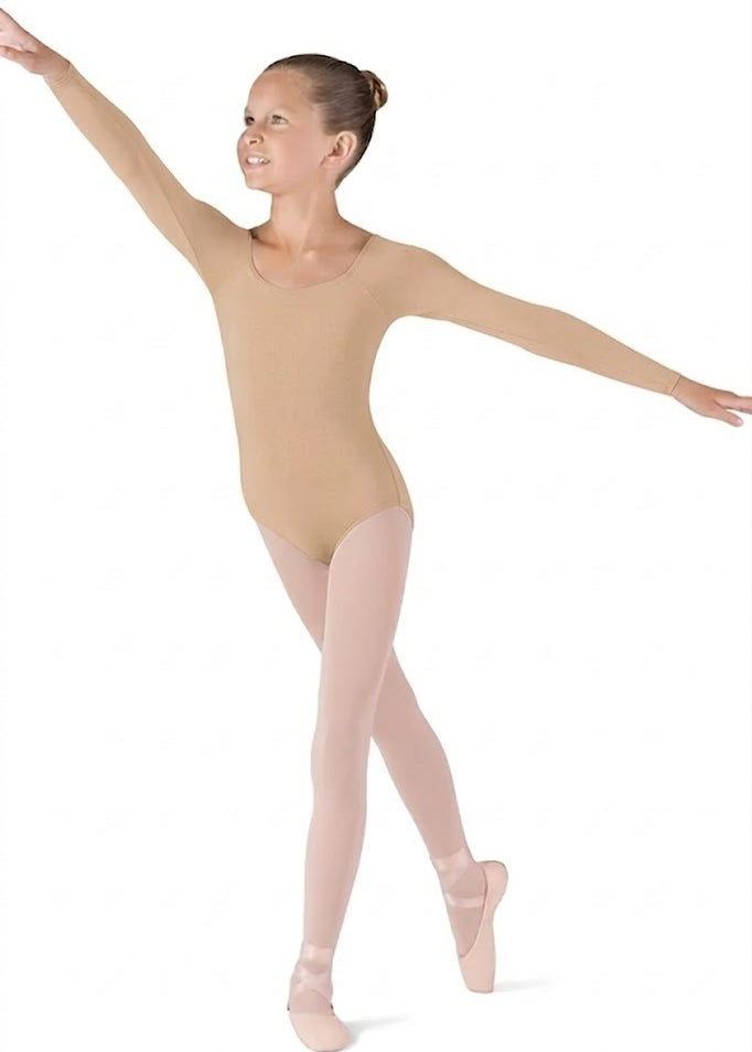 BLOCH CL5609 GIRLS MEGLIO LONG SLEEVE LEOTARD