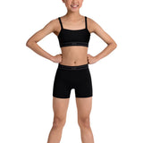 BLOCH CZ30006 GIRLS MIRE LOGO CROP TOP