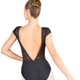 BALLET ROSA MAEVA WOMEN BOATNECK V-BACK CAP SLEEVE LEOTARD