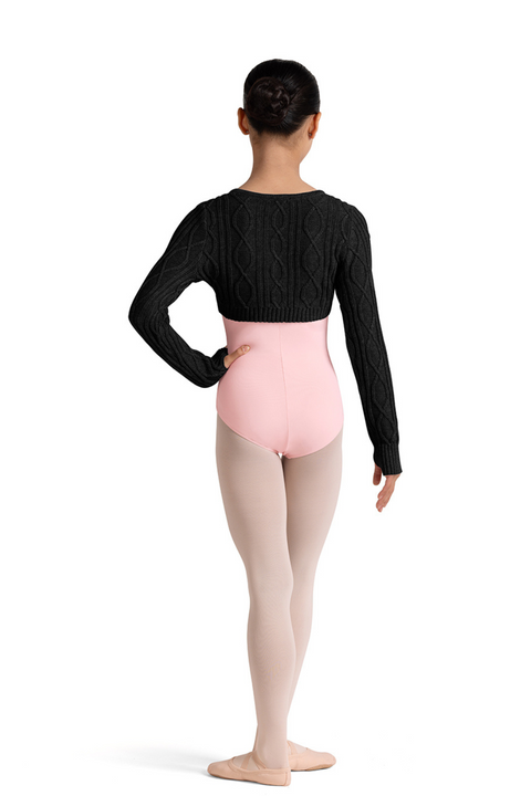BLOCH CZ30009 GIRLS FIX WRAP KNIT CROP TOP