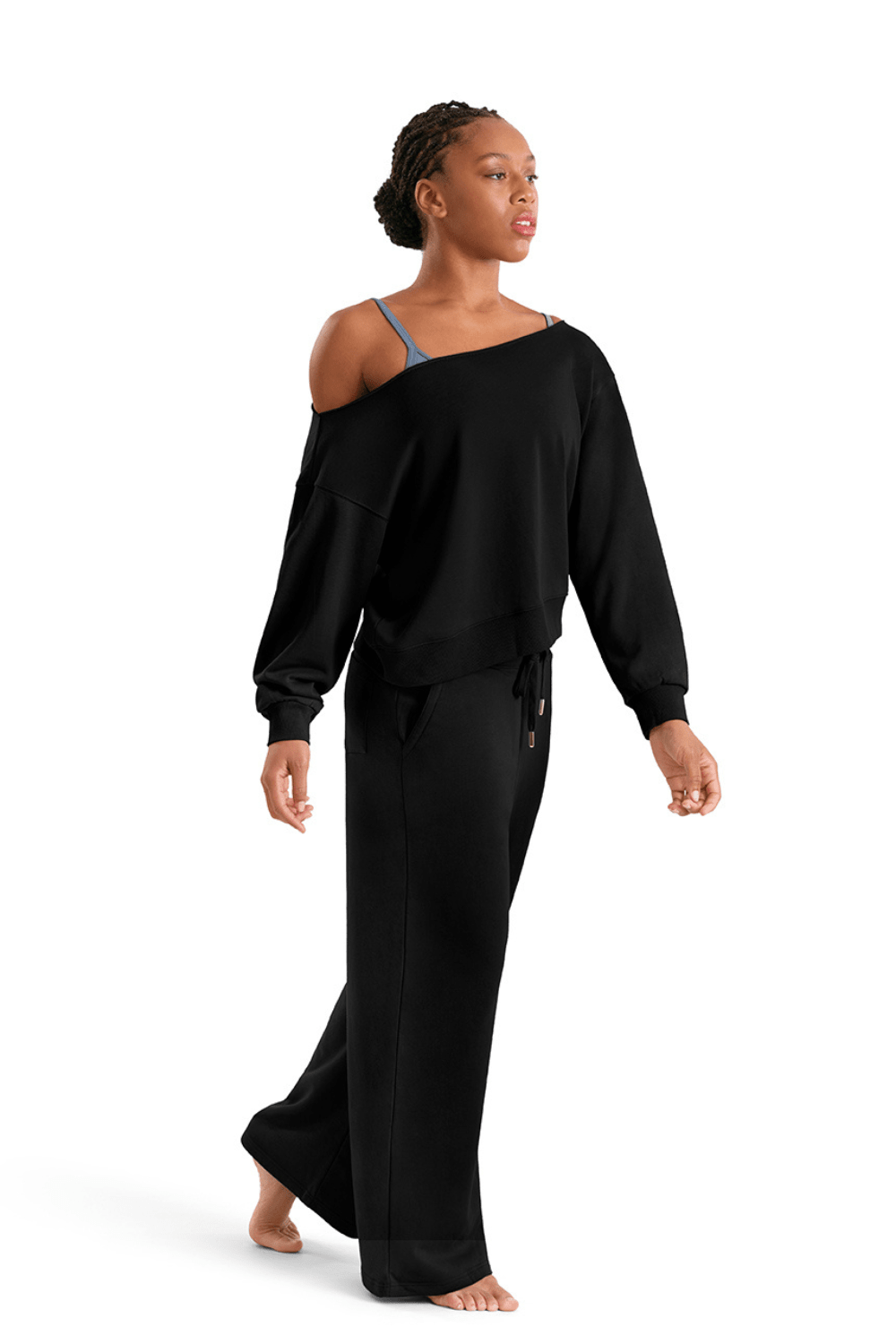 MIRELLA M30019L WOMEN OFF SHLDER SWEATER - The Dance Shoppe