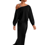 MIRELLA M30019L WOMEN OFF SHLDER SWEATER - The Dance Shoppe