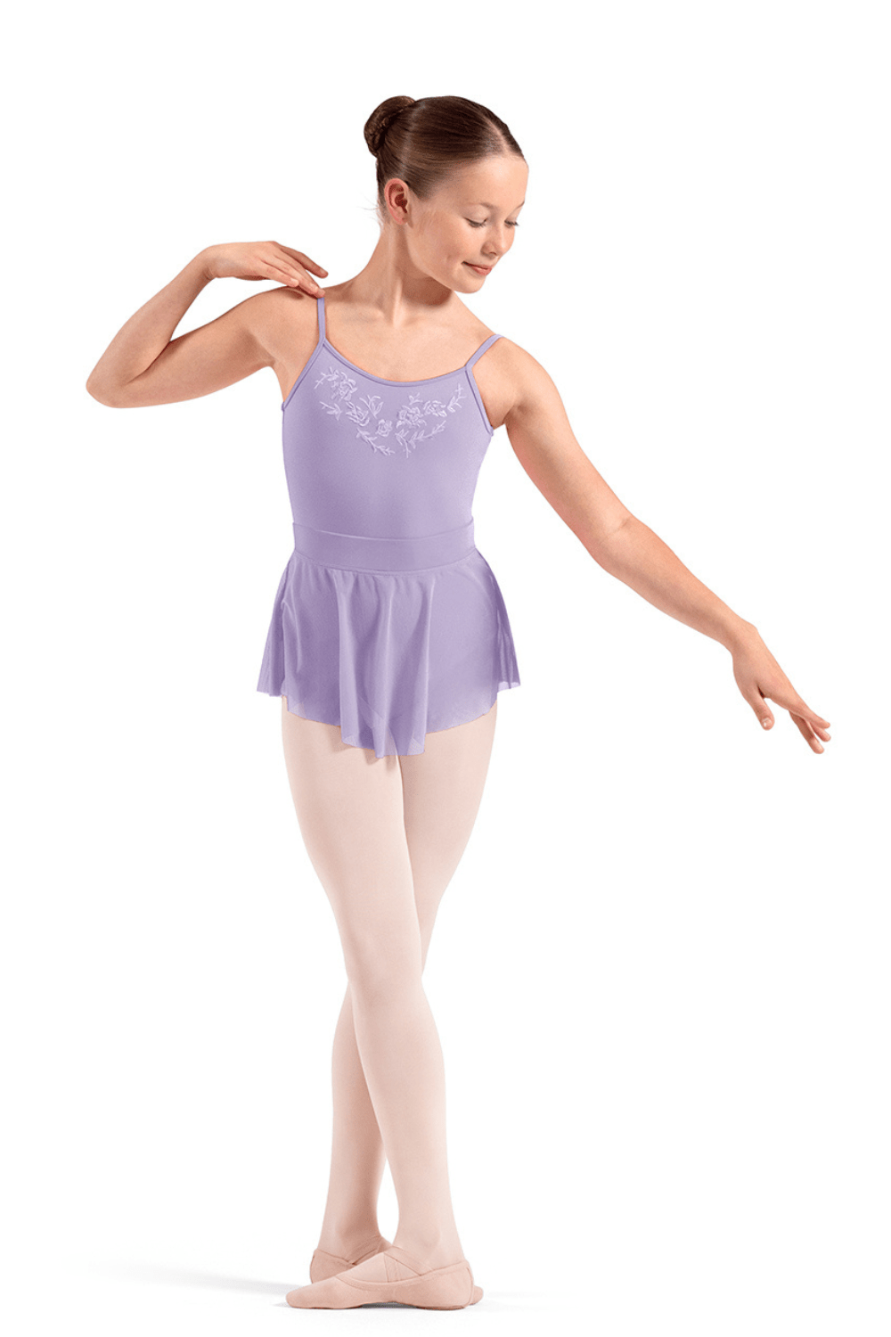 MIRELLA MS10005C GIRLS MESH PULL ON SKIRT - The Dance Shoppe
