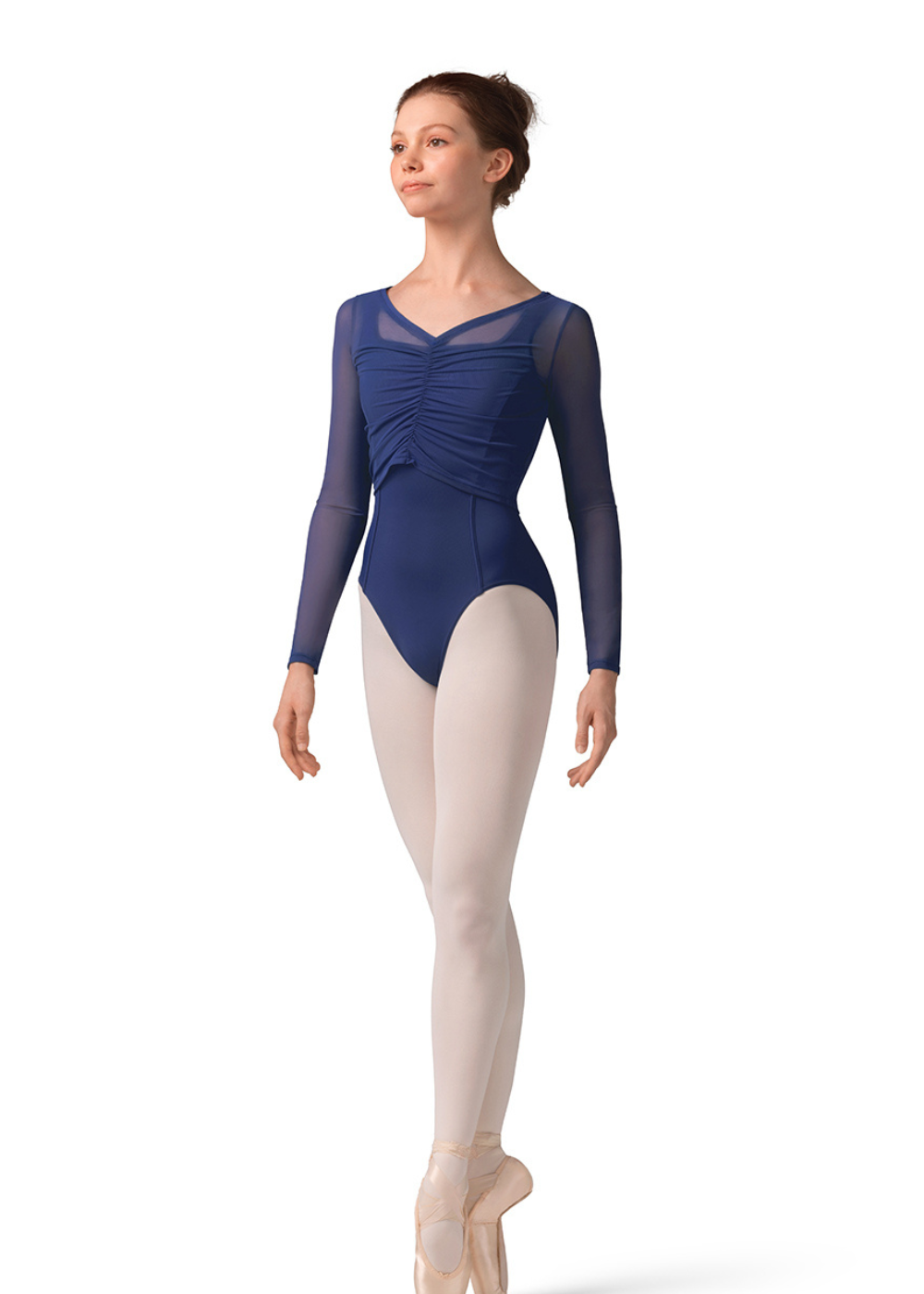 M30001L WOMEN MESH LONG SLEEVE LEOTARD-MIRELLA