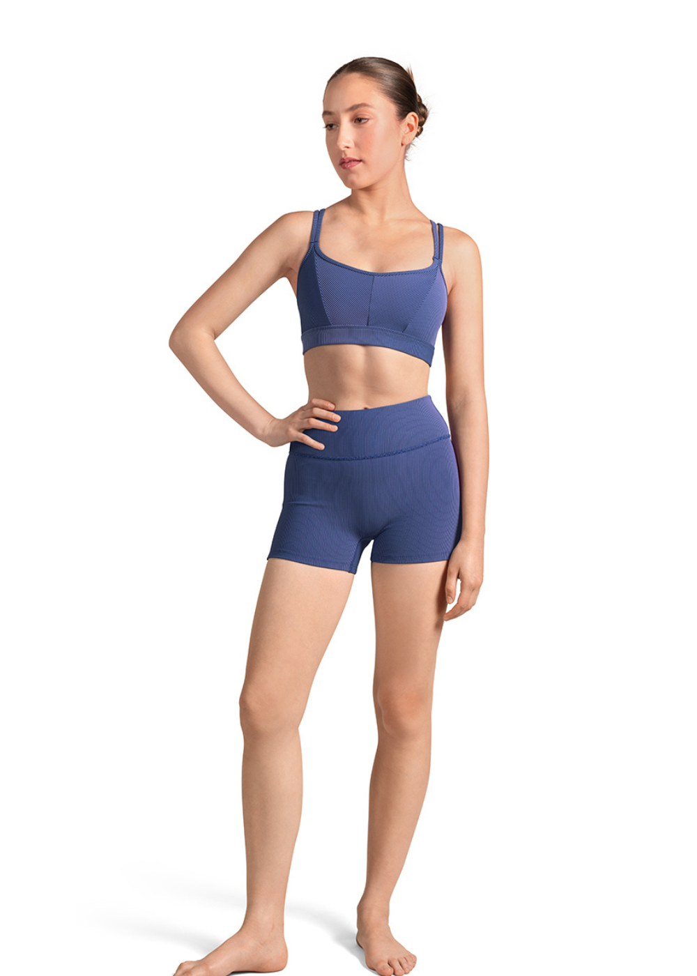M30002L WOMEN CROSS BACK CAMISOLE CROP TOP-MIRELLA