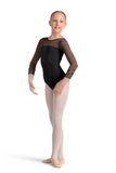 MIRELLA M60002C GIRLS MESH 3/4 SLEEVE LEOTARD