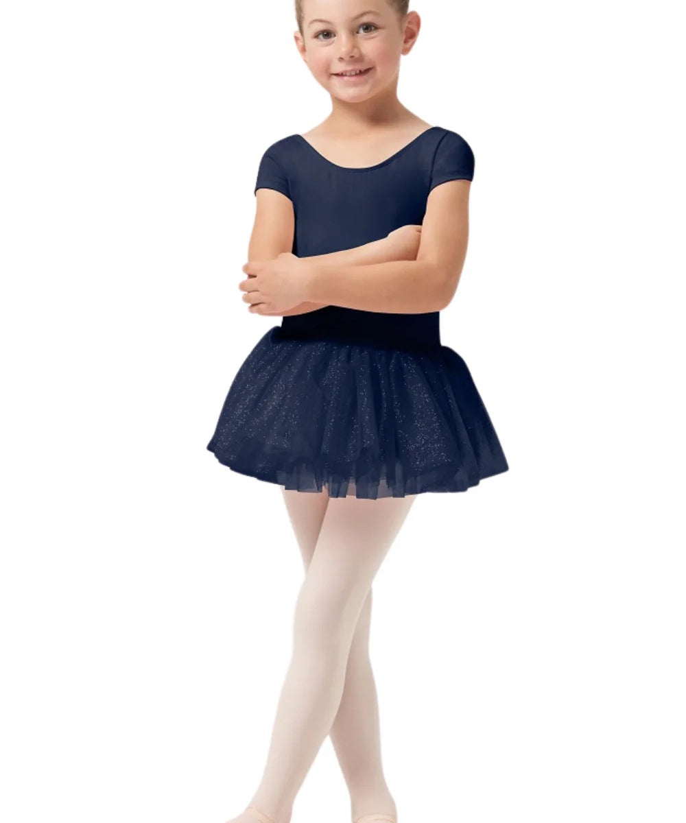 GIRLS CAP SLEEVE TUTU DRESS- BLOCH