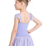 SO DANCA-BY85C GIRLS NALA SLEEVE LEOTARD WITH ATTACHED SKIRT