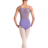 BLOCH CL70005 GIRLS CORSET EMBROIDERED CAMISOLE LEOTARD