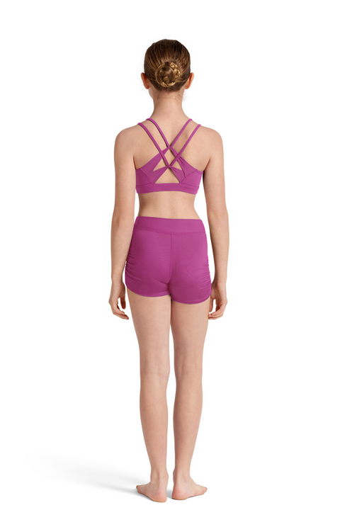 MIRELLA M30005C GIRLS CROSS BACK CROP TOP