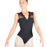 BALLET ROSA EMMELINE WOMEN V-NECK OPEN BACK TANK LEOTARD