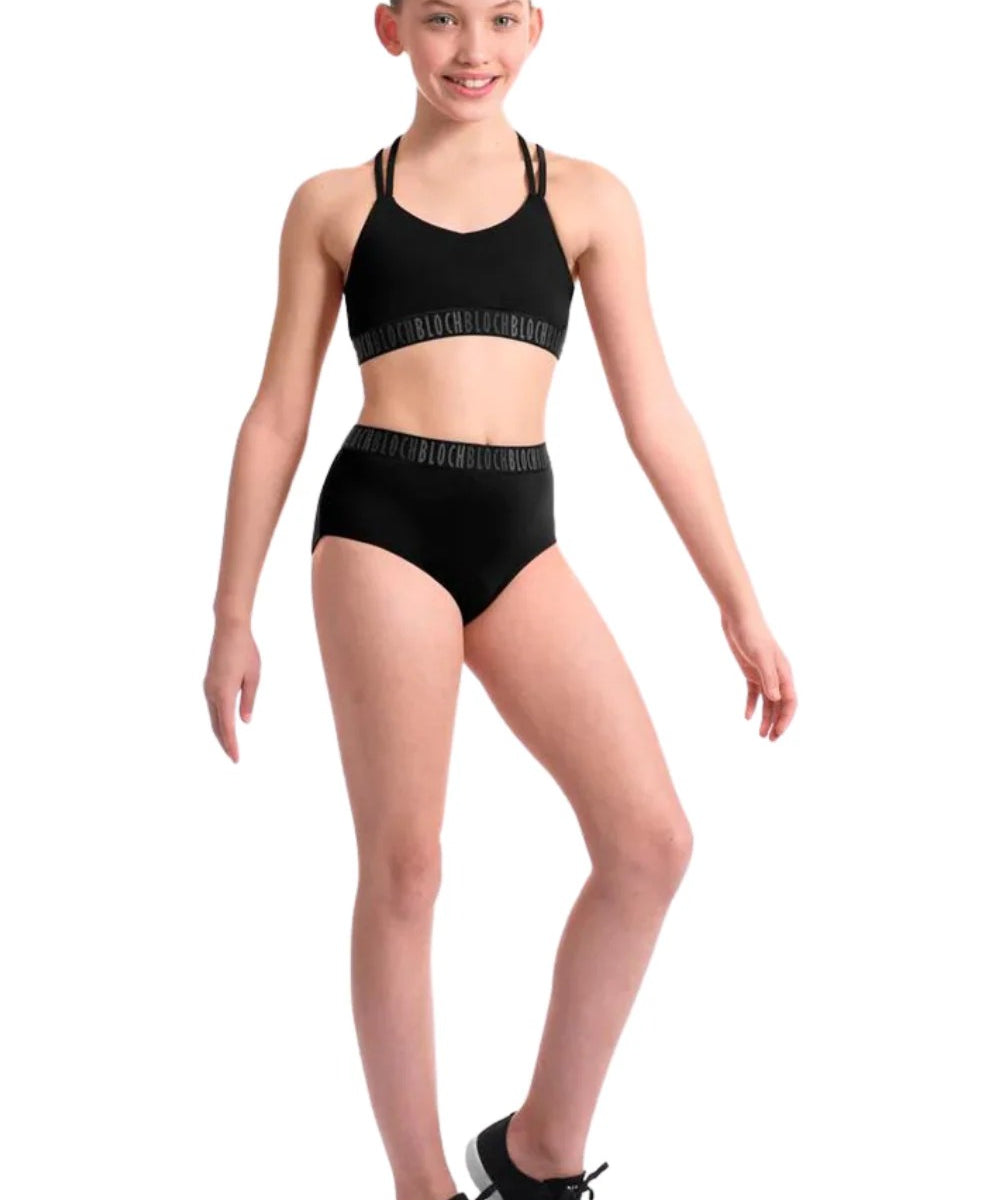 GIRLS NEELA HIGH WAISTED DANCE BRIEF- BLOCH
