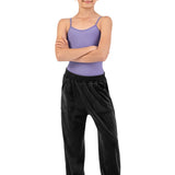 BLOCH CP80004 GIRLS NICOLE VELVET SWEATPANTS