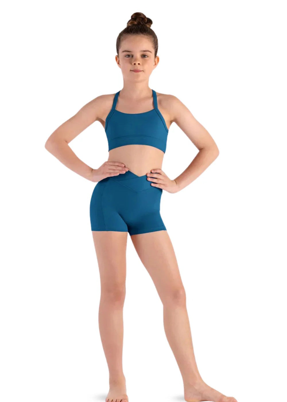 BLOCH CR8464 GIRLS NICOLIA V FRONT SHORT