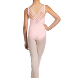 MIRELLA M1248C GIRLS V-NECK CAMISOLE LEOTARD