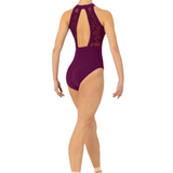 BLOCH L1085 WOMEN KAYLA MESH BODICE OPEN HALTER LEOTARD
