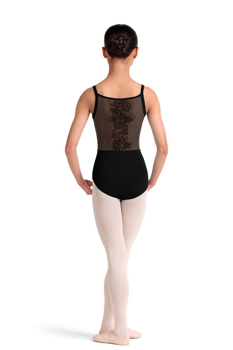 BLOCH CL70005 GIRLS CORSET EMBROIDERED CAMISOLE LEOTARD
