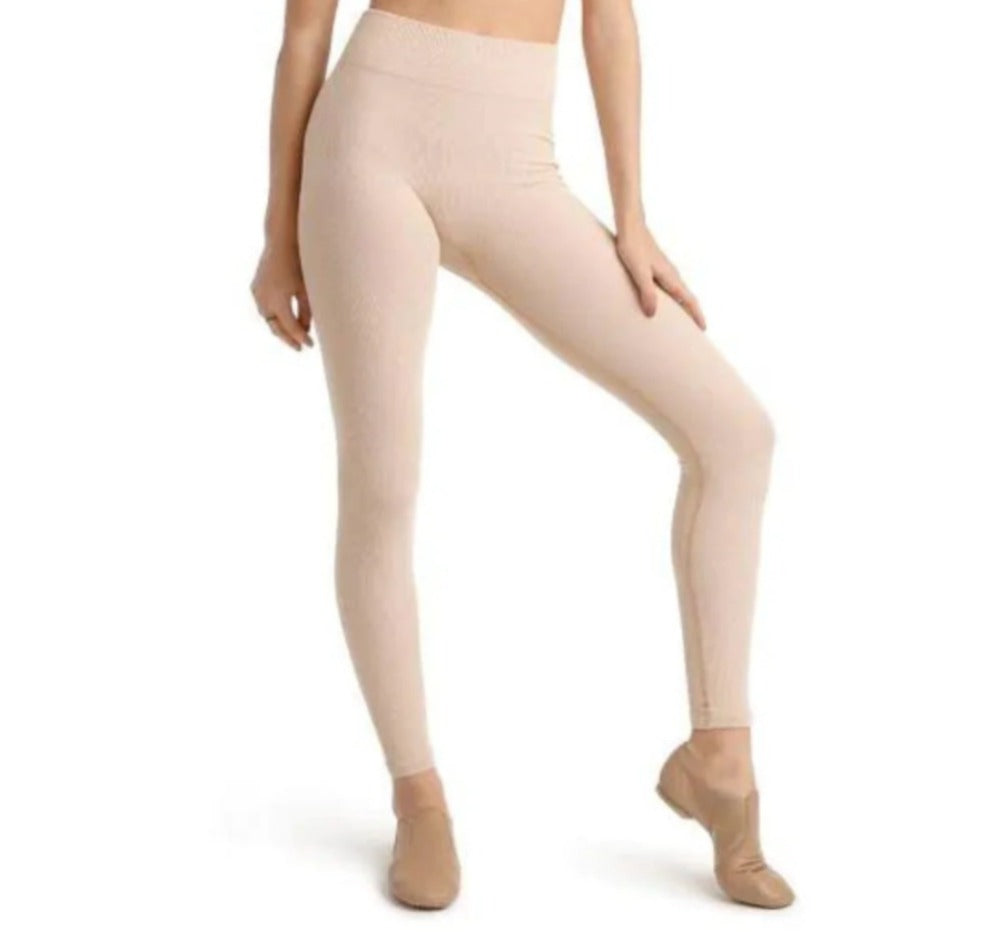 CAPEZIO 11377W WOMEN SEAMLESS RIB CROPPED LEGGING