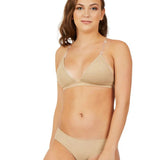 CAPEZIO 3777T GIRLS DEEP NECK CLEAR BACK STRAP BRA