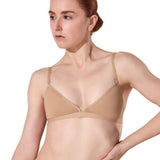 CAPEZIO 3777W WOMEN DEEP NECK CLEAR BACK STRAP BRA