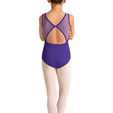MIRELLA M50009C GIRLS BOAT NECK TANK LEOTARD