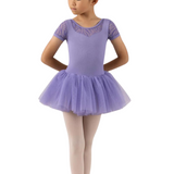 BLOCH CL3332 GIRLS HOLLY CAP SLEEVE TUTU LEOTARD