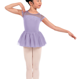 MIRELLA M20012C GIRLS CAP SLEEVE TUTU LEOTARD