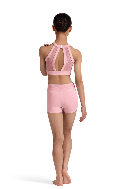BLOCH CR90003 GIRLS EMBROIDERED WAIST SHORT