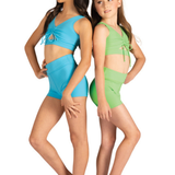 DANSHUZ 22406C GIRLS HIGH WAIST SHORT