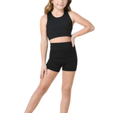 DANSHUZ 22406C GIRLS HIGH WAIST SHORT
