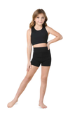 DANSHUZ 22406C GIRLS HIGH WAIST SHORT