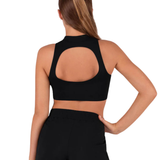 BLOCH Z55754G GIRLS AVANT CUT OUT CROP TOP