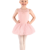 M492C GIRLS DAISY LACE TUTU LEOTARD-MIRELLA