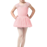 M1557C GIRLS CAP SLEEVE TUTU LEOTARD-MIRELLA