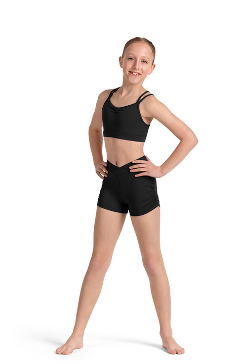 MIRELLA M30005C GIRLS CROSS BACK CROP TOP