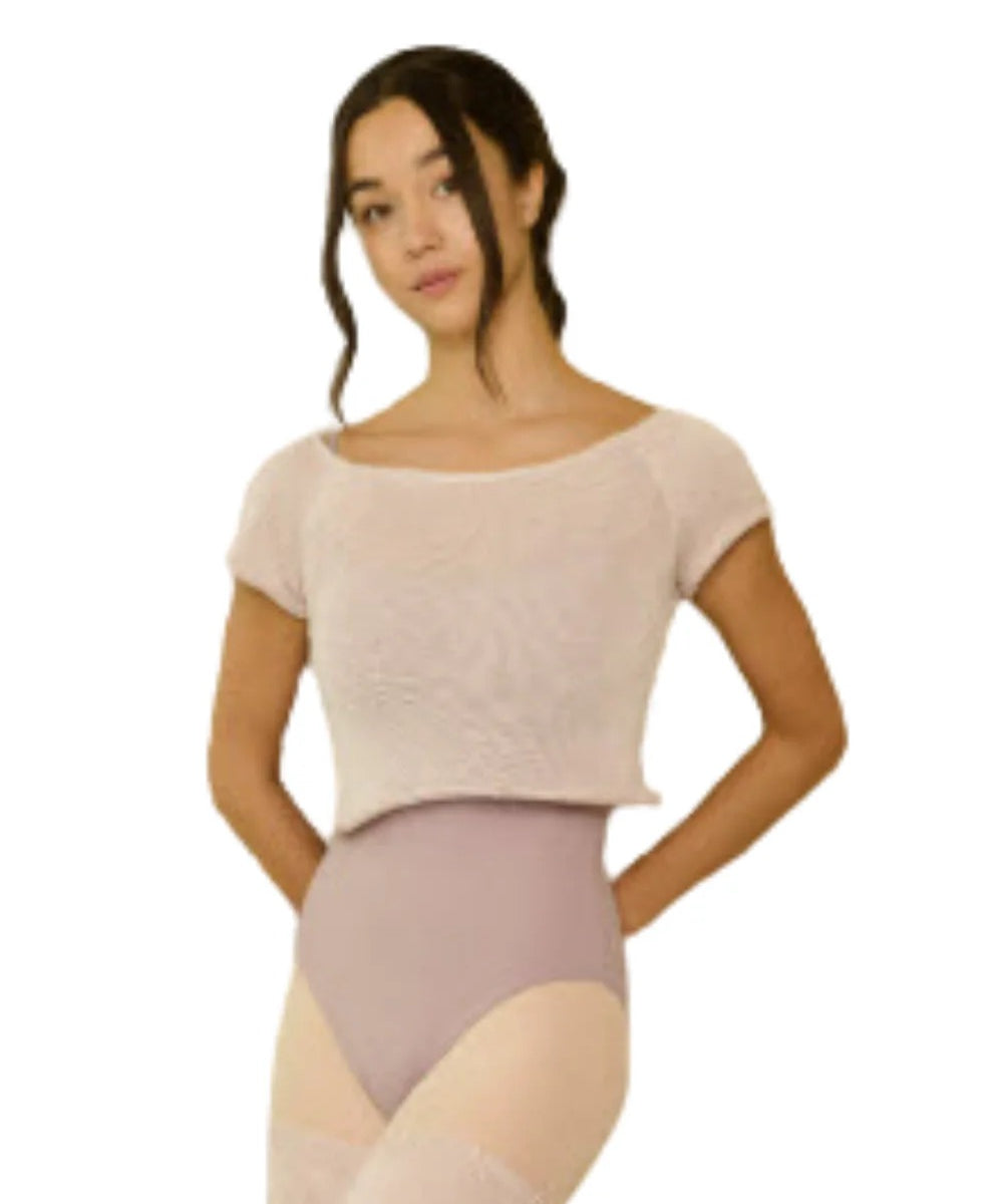 INTERMEZZO 6672 WOMEN HARINI SHORT SLEEVE CROP TOP