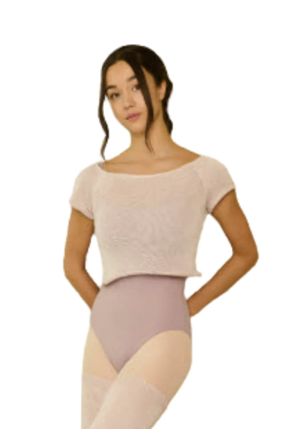 INTERMEZZO 6672 WOMEN HARINI SHORT SLEEVE CROP TOP
