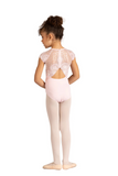 DANSHUZ 24102C GIRLS AUDRA CAP SLEEVE LEOTARD