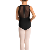 MIRELLA M40005C GIRLS MOCK NECK ZIP BACK LEOTARD