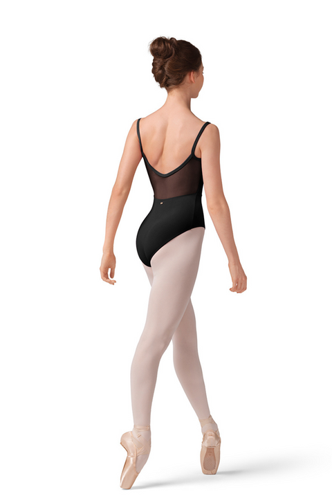 MIRELLA  M70003LM WOMEN MESH BODICE CAMISOLE LEOTARD