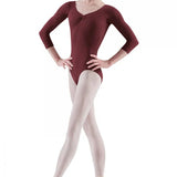 BLOCH L5436 WOMEN PINCH FRONT THREE QUARTER SLEEVE LEOTARD