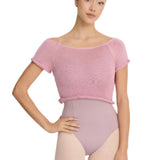 INTERMEZZO 6672 WOMEN HARINI SHORT SLEEVE CROP TOP