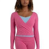 CAPEZIO CK11002C GIRLS HARMONIE CROSSOVER SWEATER