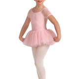 BLOCH CL20002 GIRLS LUCY FLORAL CAP SLEEVE TUTU DRESS