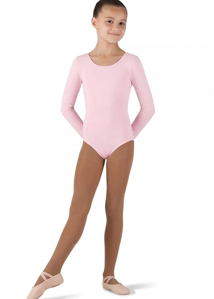 BLOCH CL5409 GIRLS BASIC LONG SLEEVE LEOTARD