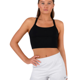 BLOCH Z55773G GIRLS ELEMENT LONGLINE CROP TOP