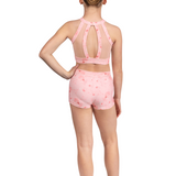 BLOCH CZ5265 GIRLS AELLA HIGH NECK CROP TOP