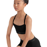 BLOCH CR90004 GIRLS LOGO ELASTIC SHORT